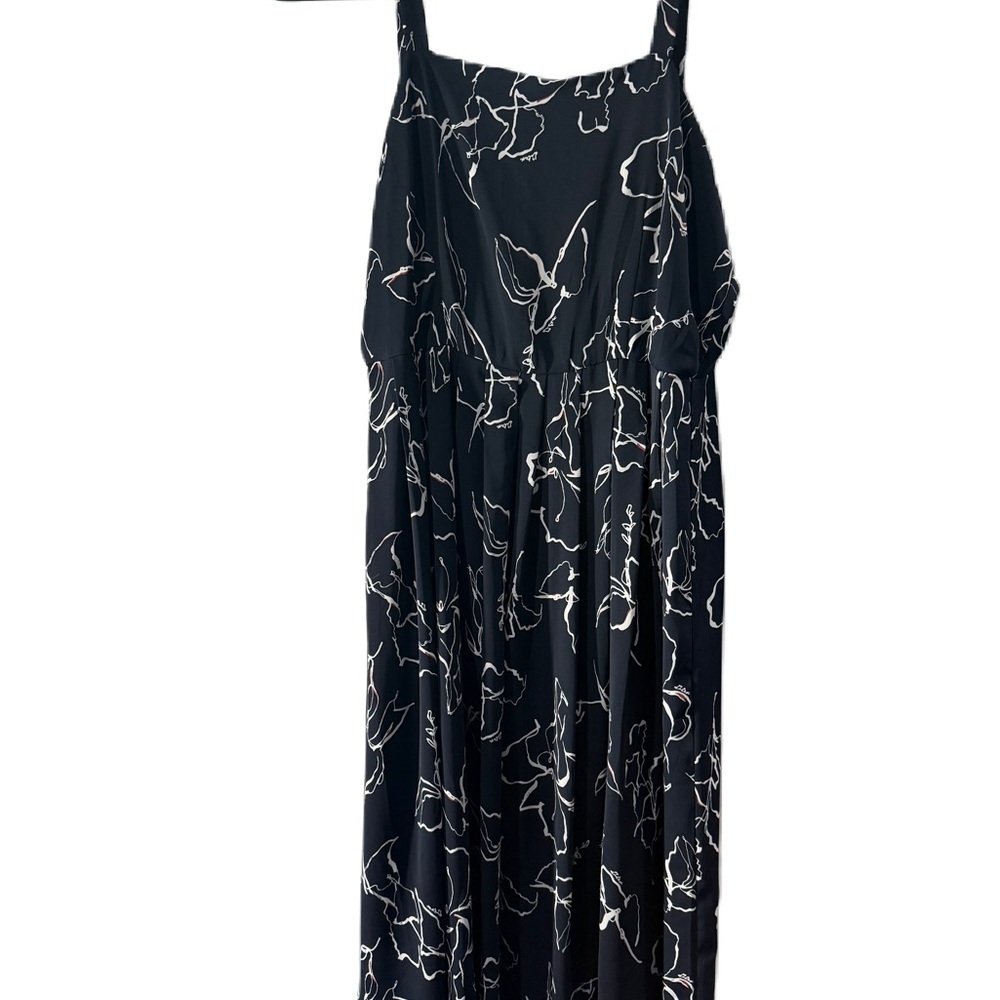 Creative Genius sz large navy white womens midi jumper